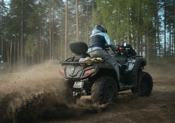 ATVs Traveling